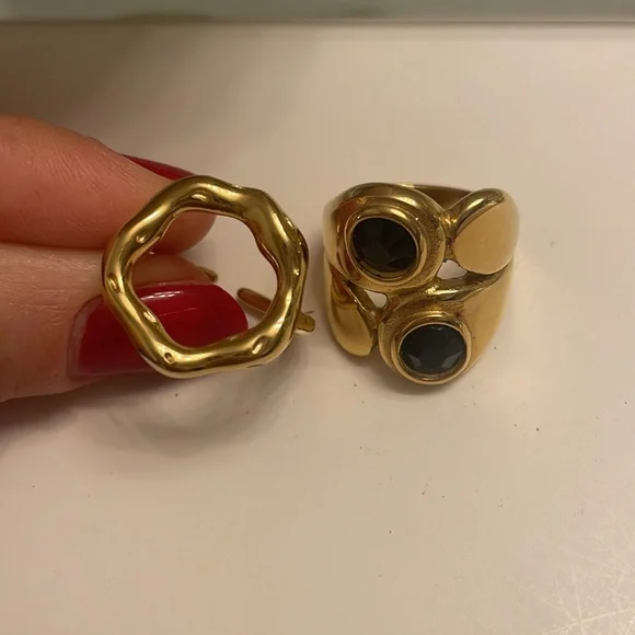 18 K Gold Plated Ring Set - Picture 11 of 12